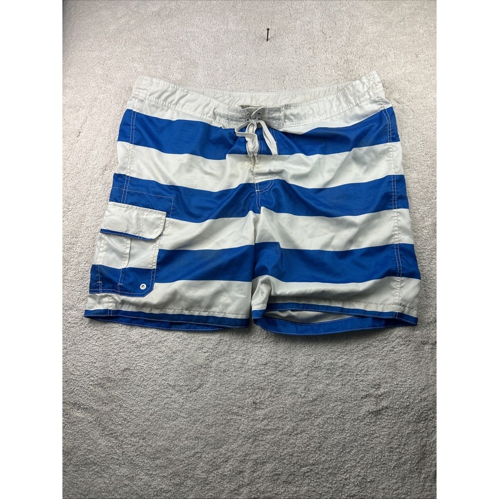 Men's Merona Swim‎ Shorts Grey Size XXL 44-46 With Lining